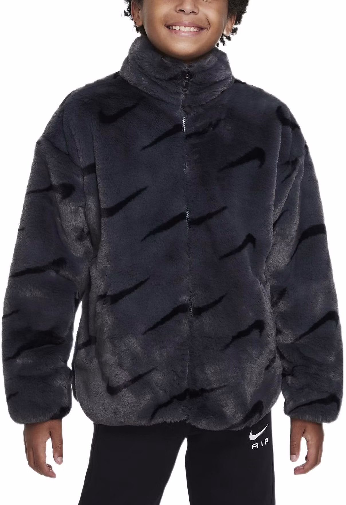 toddler-nike-kids-faux-fur-zip-up-jacket-fw-22-black-long-sleeve-outerwear-dv-3252-070