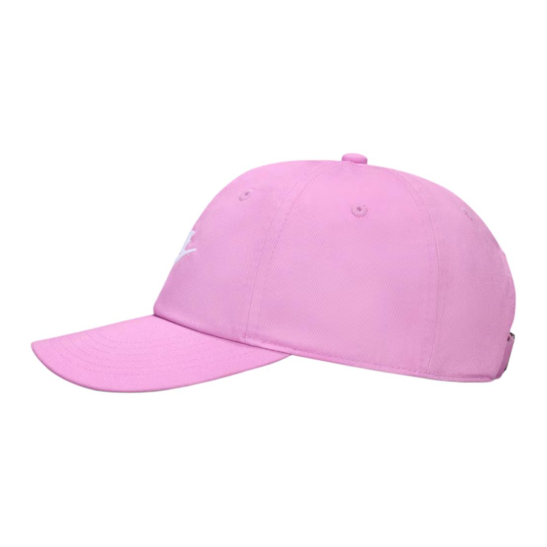 (Toddler) Nike Kids' Plain Logo Cotton Baseball Cap Light Arctic Pink/White FB5063-503
