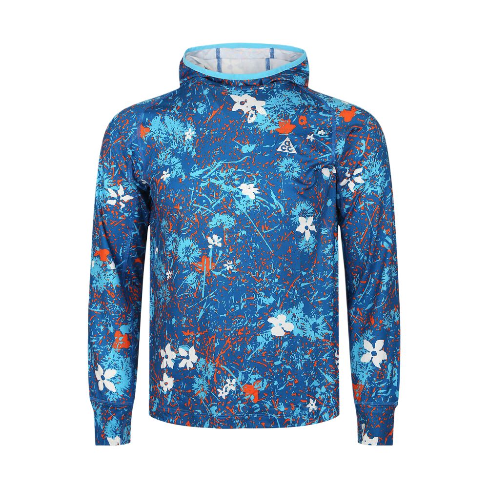 (Toddler) Nike Kids All-Over Print Long-Sleeve Pullover T-Shirt for Casual Sports. IH0881-416