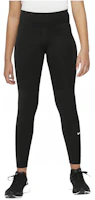 (Toddler) Nike Kids Girls' Logo Print Leggings Black DQ8836-010 (Toddler) Nike Kids Girls' Logo Print Leggings Black DQ8836-010