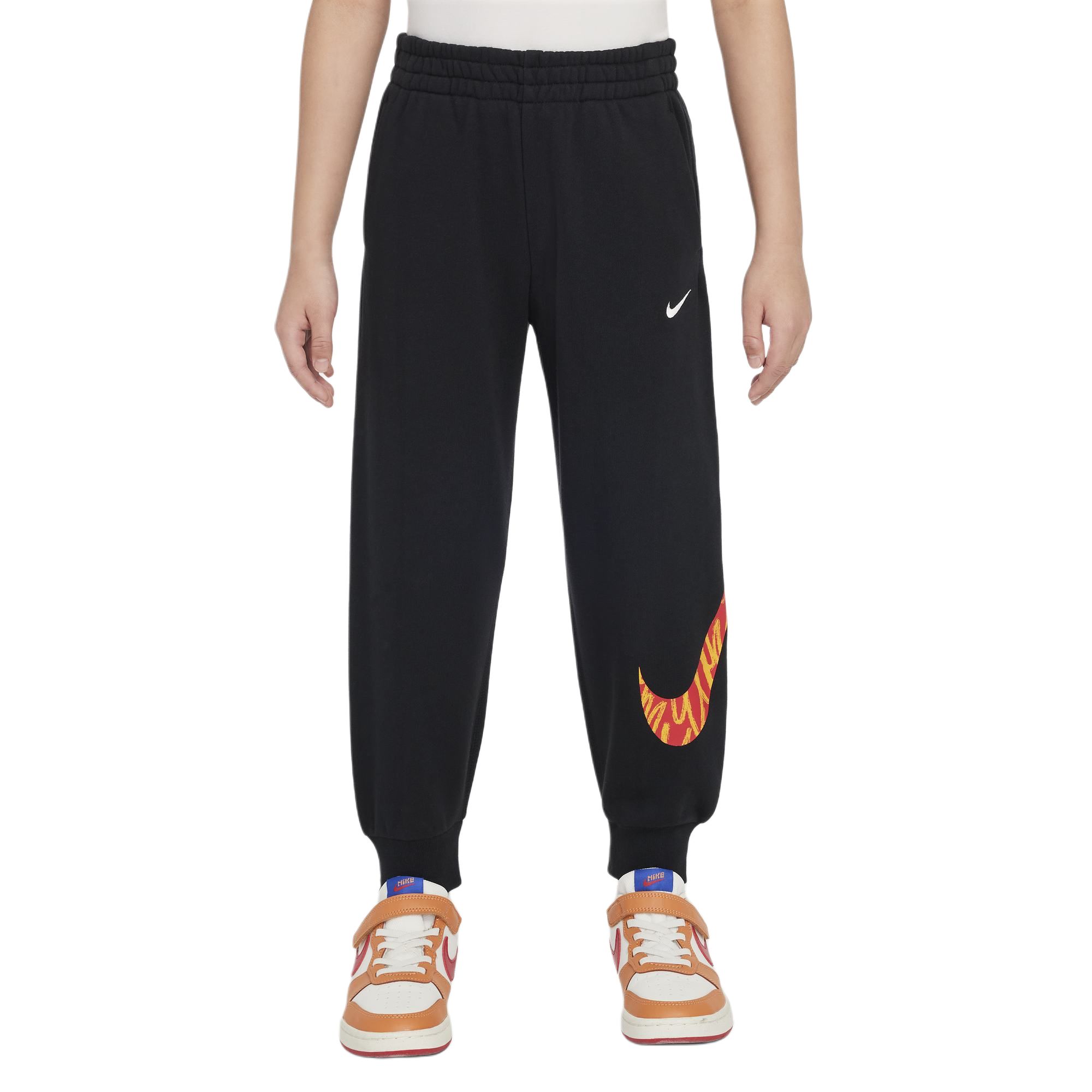 (Toddler) Nike Kids Icon Swoosh NSW Knit Pants - Soft, Stylish, Black Sportswear. IH0988-010