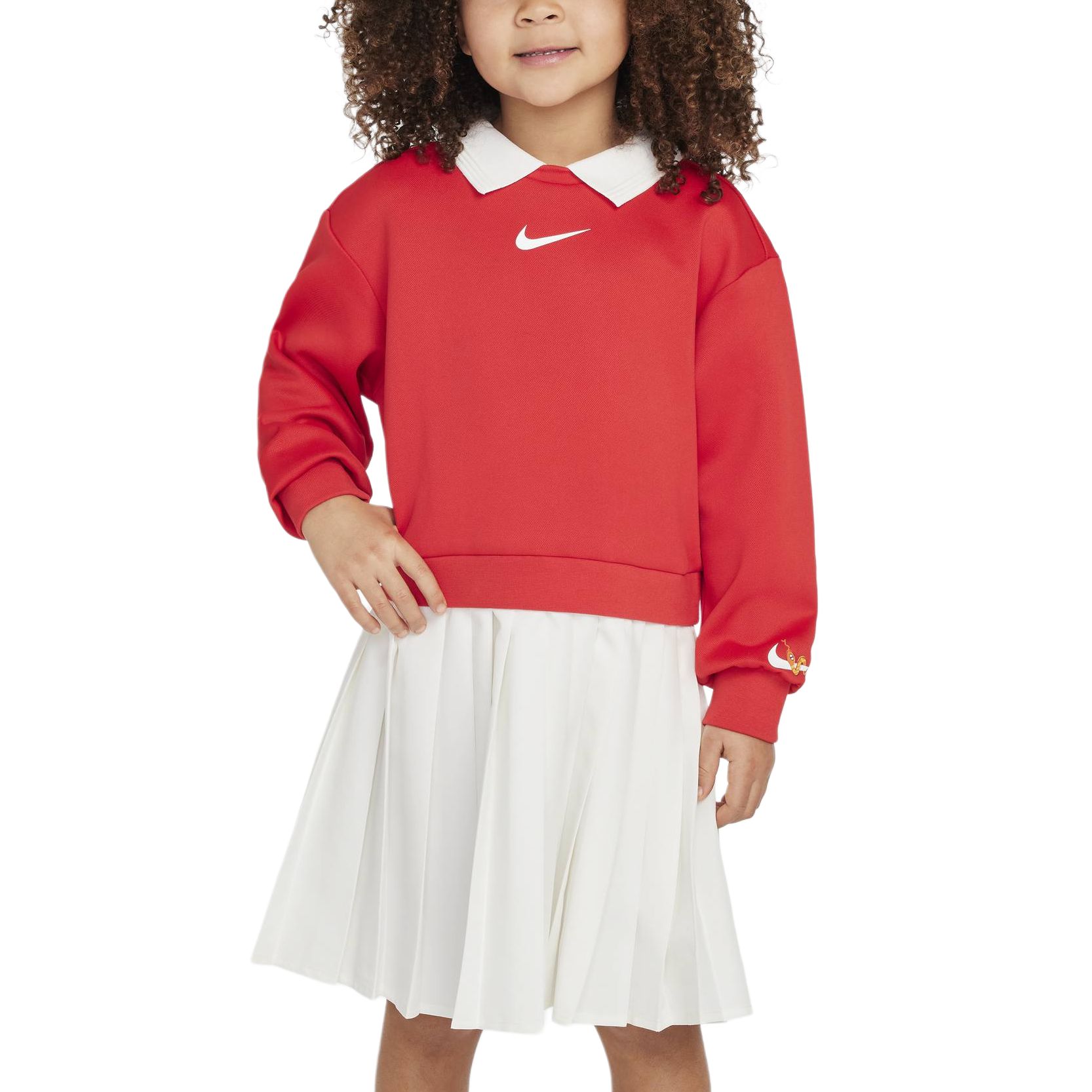 (Toddler) Nike Kids Long-Sleeve Casual Dress University Red II0377-657
