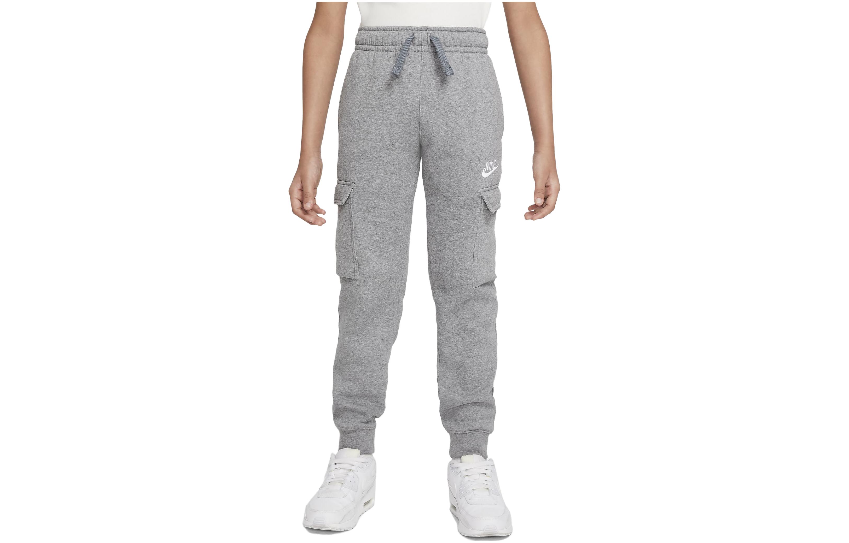 (Toddler) Nike Kids Sportswear Club Logo Embroidered Jogger Sweatpants Boys Grey CQ4298-091