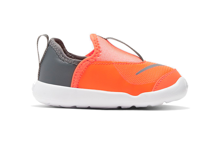 Order (TD) Nike Lil' Swoosh Kelabu/Jingga AQ3113-800