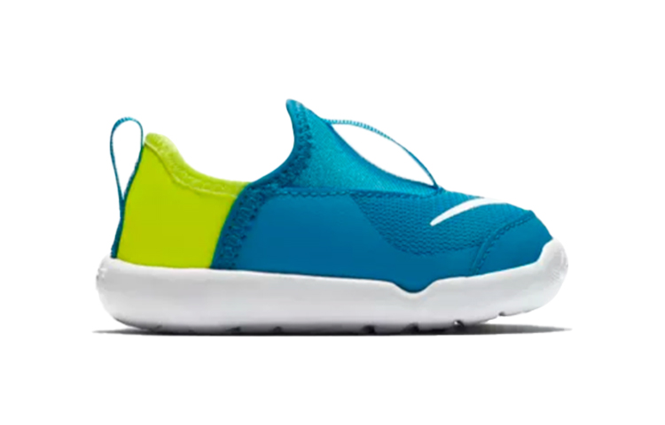 Order (TD) Nike Lil'' Swoosh Low-Top Laufschuhe /Grün ''Blau'' AQ3113-400