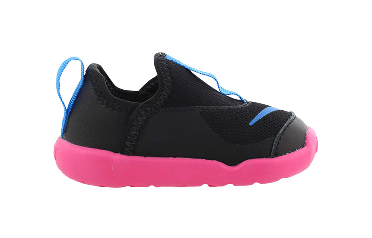 Order (TD) Nike Lil'' Swoosh Baskets Basses Course Noir/Rose AQ3113-003