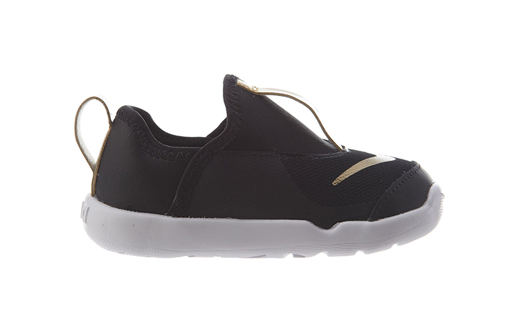 Order (TD) Nike Lil'' Swoosh Lage Hardloopschoenen Zwart/Goud AQ3114-001