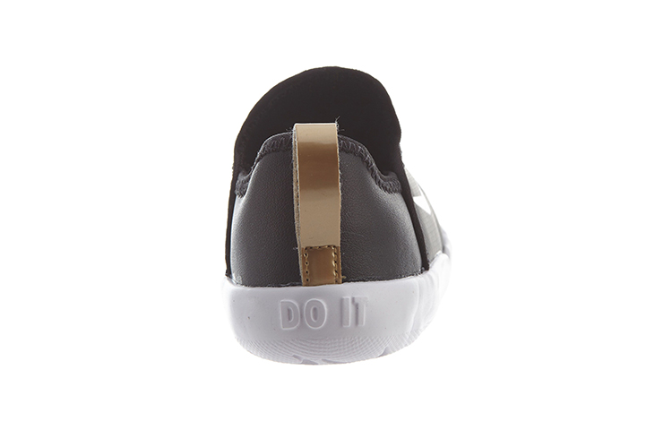Shop (TD) Nike Lil'' Swoosh Lage Hardloopschoenen Zwart/Goud AQ3114-001