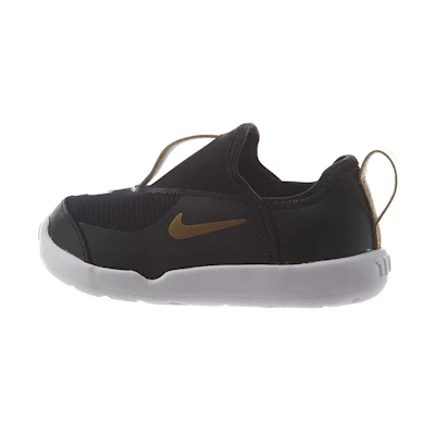 (TD) Nike Lil' Swoosh Low-Top Running Shoes Black/Gold