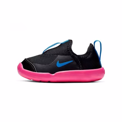 (TD) Nike Lil' Swoosh Low-Top Running Shoes Black/Pink