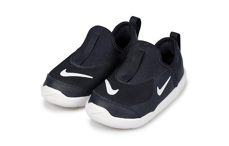 Lookbook 嬰幼 Nike Lil' Swoosh 低筒 運動休閒鞋 黑白色