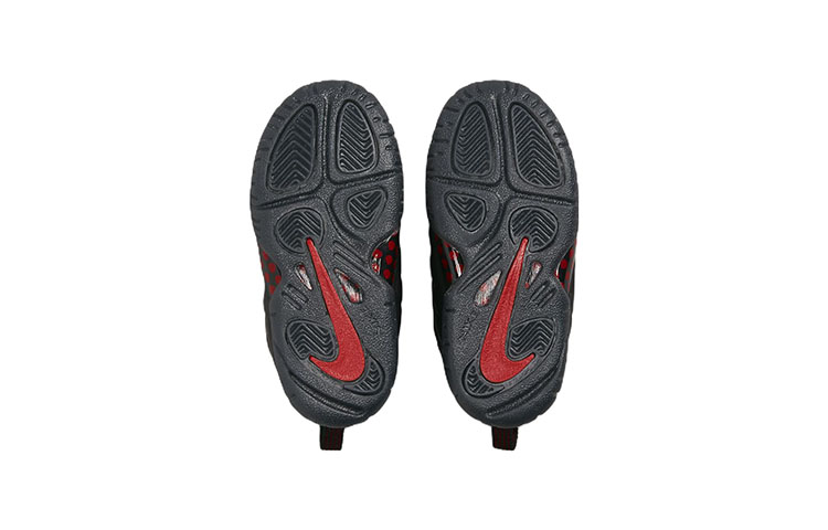 Details for (TD) Nike Little Posite One BT 'Bred' zapatillas negras y rojas para niños. DV3775-001