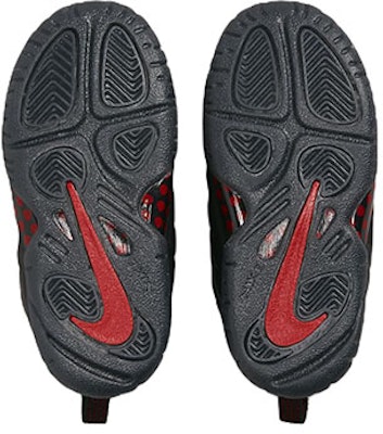 (TD) Nike Little Posite One BT 'Bred' zapatillas negras y rojas para niños. DV3775-001 Details for (TD) Nike Little Posite One BT 'Bred' zapatillas negras y rojas para niños. DV3775-001