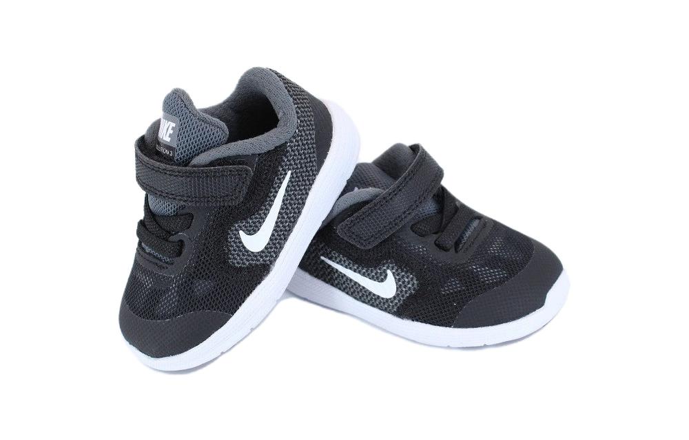 Purchase (TD) ナイキ レボリューション 3 ローカット ランニングシューズ 黒/灰 819415-001