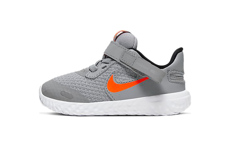 (TD) Nike Revolution 5 FlyEase 'Grey Orange'
