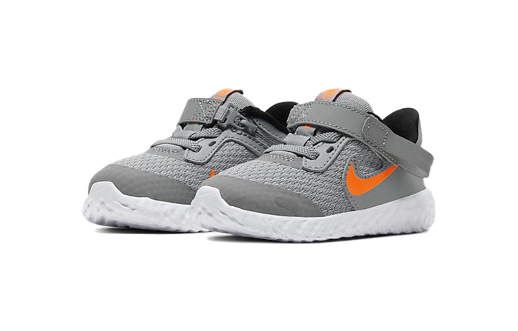 (TD) Nike Revolution 5 FlyEase 'Grey Orange' 圖 3