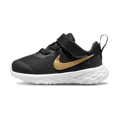 (TD) Nike Revolution 6 'Black Metallic Gold'
