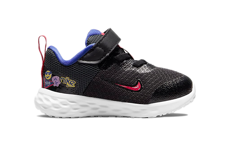 (TD) Nike Revolution 6 Low-Top Running Shoes Black/Red/Purple 圖 2