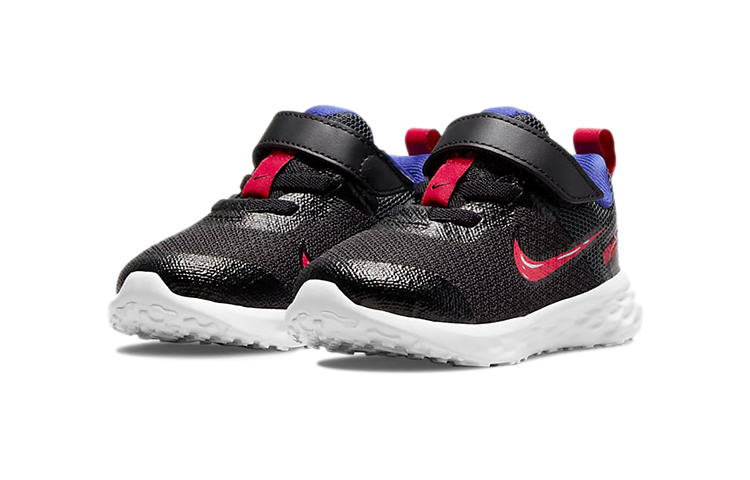 (TD) Nike Revolution 6 Low-Top Running Shoes Black/Red/Purple 圖 3