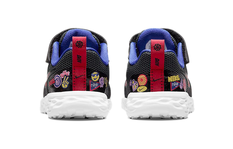 (TD) Nike Revolution 6 Low-Top Running Shoes Black/Red/Purple 圖 5