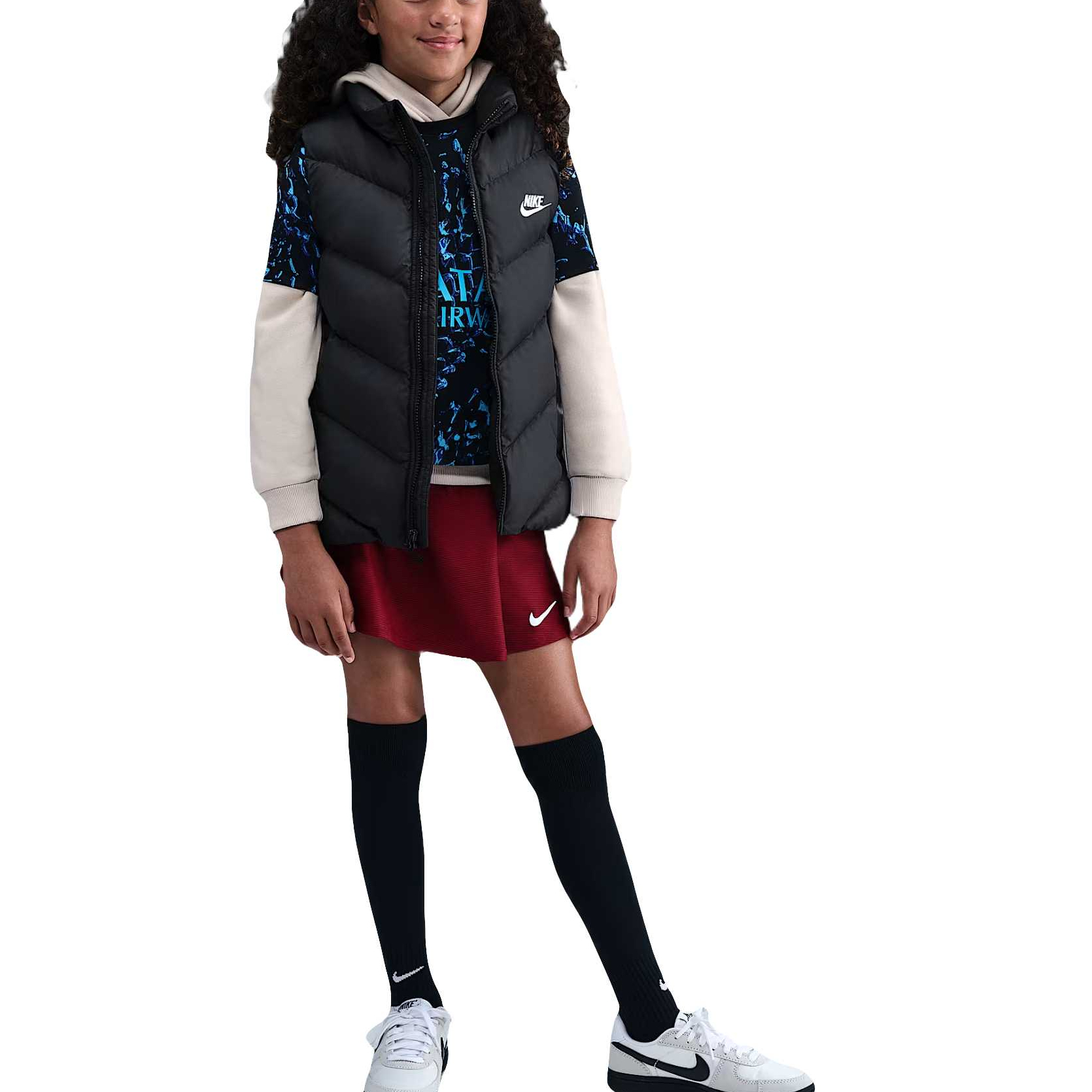 (Toddler) Nike Sportswear SS25 Therma-FIT Windrunner Kids' Down Vest - Stylish & Versatile HJ2537-010