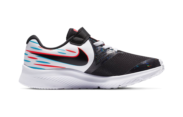 Order (PS) Nike Star Runner 2 'Hitam Putih Merah' Sepatu Ringan CN8582-100