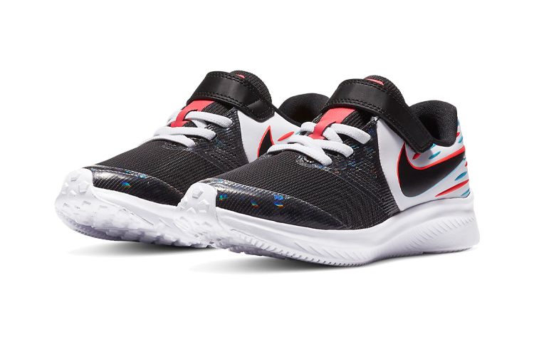 Lookbook (PS) Nike Star Runner 2 'Hitam Putih Merah' Sepatu Ringan CN8582-100