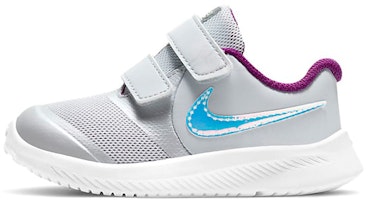(Toddler) Nike Star Runner 2 Power 'Pure Platinum Iridescent Swoosh' DD5888-001 (Toddler) Nike Star Runner 2 Power 'Pure Platinum Iridescent Swoosh' DD5888-001