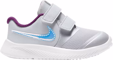 (Toddler) Nike Star Runner 2 Power 'Pure Platinum Iridescent Swoosh' DD5888-001 (Toddler) Nike Star Runner 2 Power 'Pure Platinum Iridescent Swoosh' DD5888-001