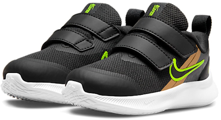 (Toddler) Nike Star Runner 3 RW 'Black Action Green' DJ0722-001 Lookbook (Toddler) Nike Star Runner 3 RW 'Black Action Green' DJ0722-001