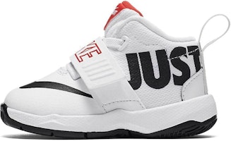(Toddler) Nike Team Hustle D8 'Just Do It - White Black' AQ9978-100 (Toddler) Nike Team Hustle D8 'Just Do It - White Black' AQ9978-100