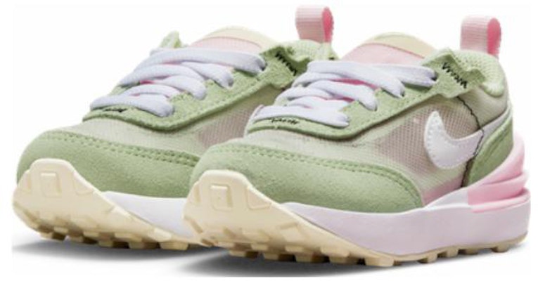 (Toddler) Nike Waffle One Athleisure Casual Sports Shoe Green Pink DC0479-602 Lookbook (Toddler) Nike Waffle One Athleisure Casual Sports Shoe Green Pink DC0479-602