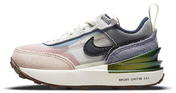 【TD嬰幼兒】Nike Waffle One 舒適透氣 復古低筒運動休閒鞋 黑粉紫拼色 Buy 【TD嬰幼兒】Nike Waffle One 舒適透氣 復古低筒運動休閒鞋 黑粉紫拼色