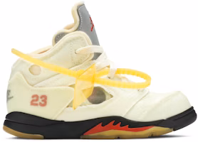 (Toddler) Off-White x Air Jordan 5 Retro SP 'Sail' CV4828-100 (Toddler) Off-White x Air Jordan 5 Retro SP 'Sail' CV4828-100