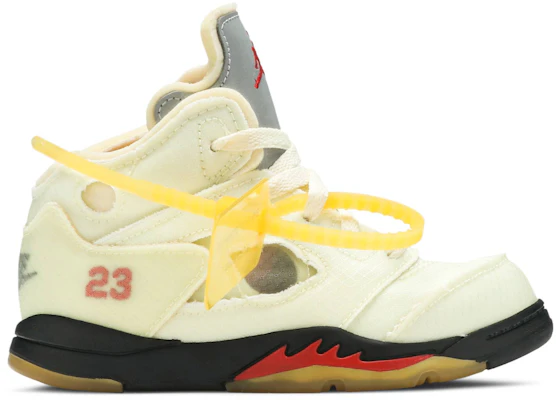 (幼童) Off-White x Air Jordan 5 Retro SP 'Sail' CV4828-100 Buy (幼童) Off-White x Air Jordan 5 Retro SP 'Sail' CV4828-100