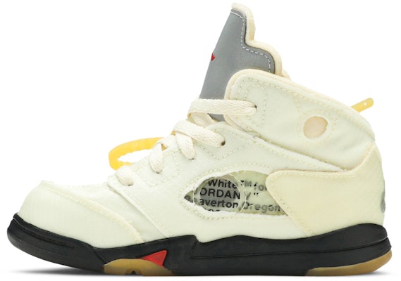 (幼童) Off-White x Air Jordan 5 Retro SP 'Sail' CV4828-100 Lookbook (幼童) Off-White x Air Jordan 5 Retro SP 'Sail' CV4828-100