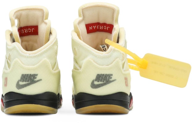 (幼童) Off-White x Air Jordan 5 Retro SP 'Sail' CV4828-100 Details for (幼童) Off-White x Air Jordan 5 Retro SP 'Sail' CV4828-100