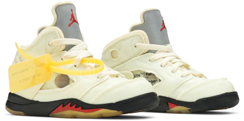 (幼童) Off-White x Air Jordan 5 Retro SP 'Sail' CV4828-100 Cheap (幼童) Off-White x Air Jordan 5 Retro SP 'Sail' CV4828-100