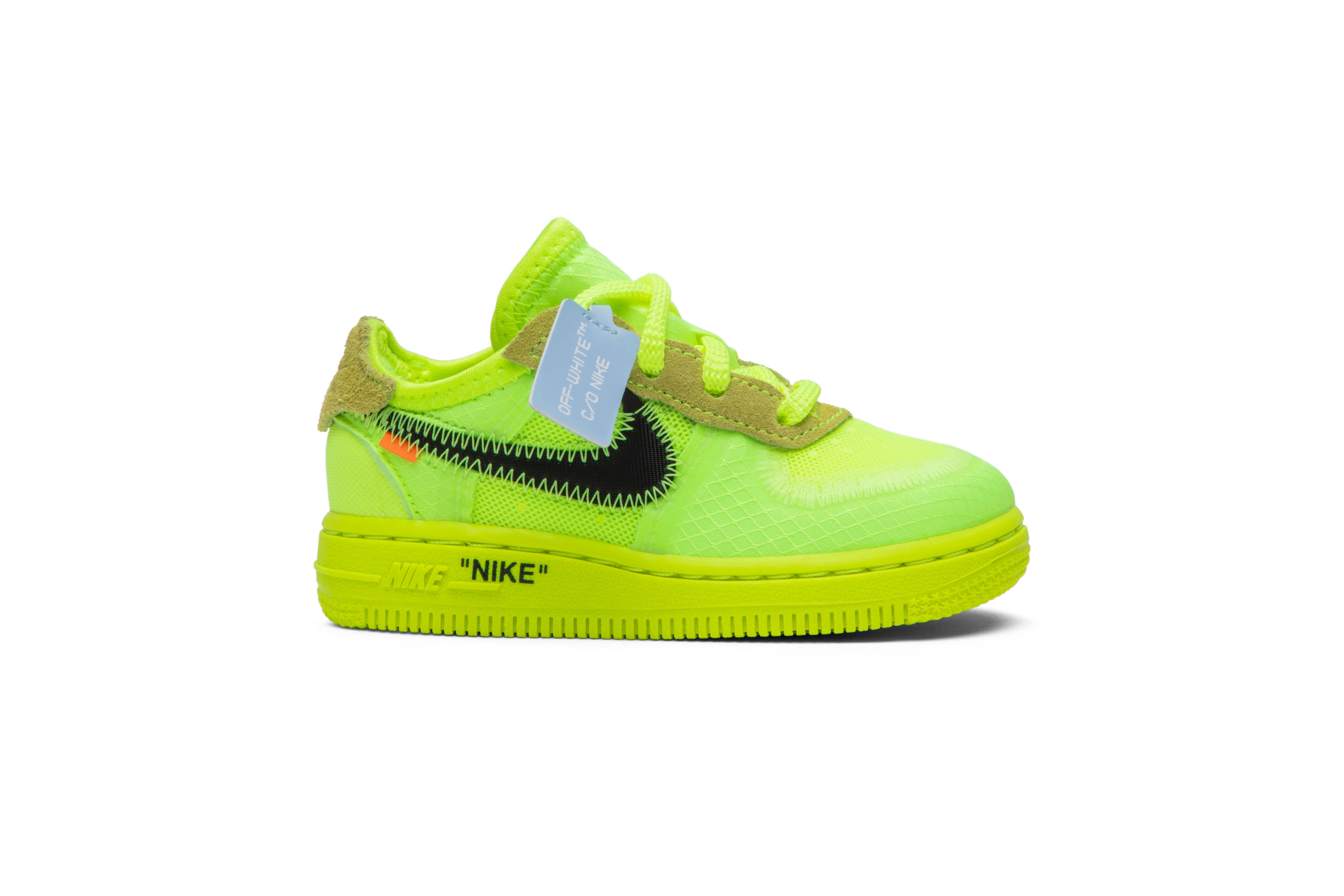 (Toddler) Off-White x Nike Air Force 1 Low 'Volt' BV0853-700
