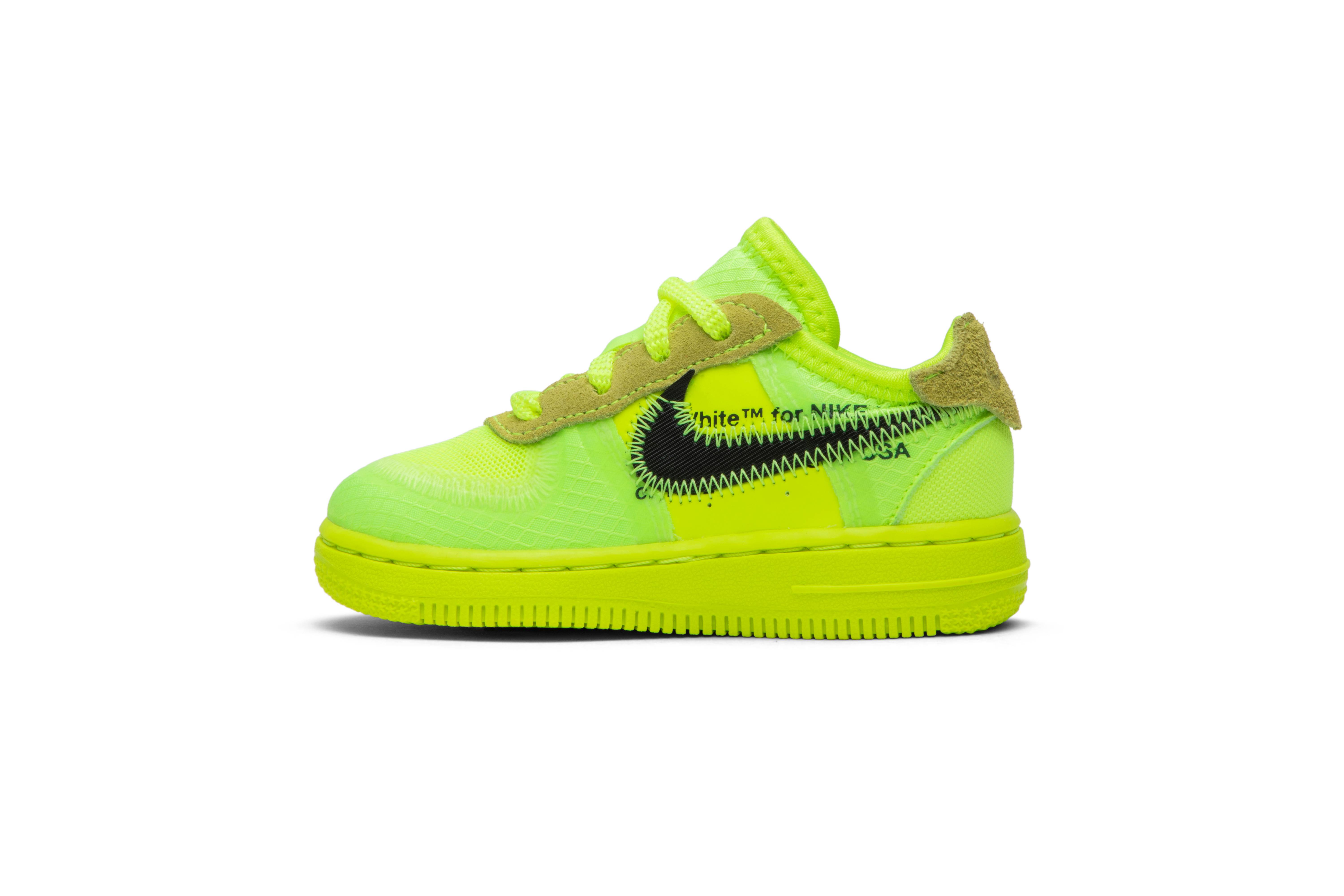 Lookbook (TD) 오프화이트 x 나이키 에어 포스 1 로우 '볼트' BV0853-700