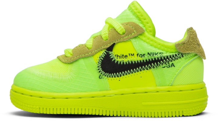 (Toddler) Off-White x Nike Air Force 1 Low 'Volt' BV0853-700 Lookbook (Toddler) Off-White x Nike Air Force 1 Low 'Volt' BV0853-700