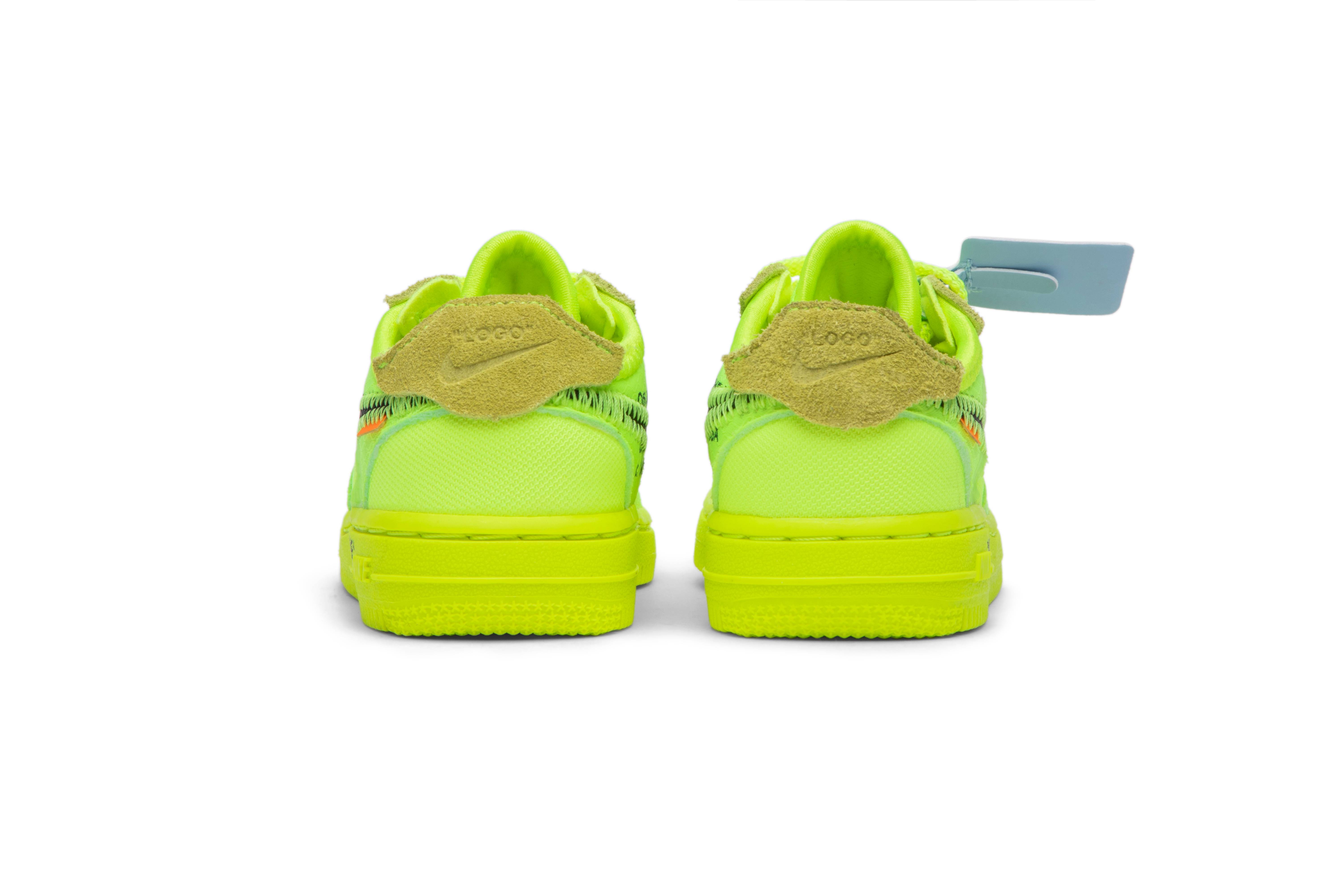 Details for (TD) 오프화이트 x 나이키 에어 포스 1 로우 '볼트' BV0853-700