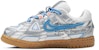 (TD) Off-White x Nike Air Rubber Dunk 'University Blue' Lelaki Biru Universiti CW7444-100