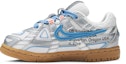 Lookbook (TD) Off-White x Nike Air Rubber Dunk 'University Blue' Lelaki Biru Universiti CW7444-100