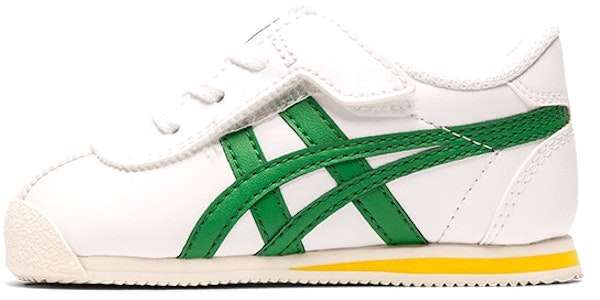 嬰兒 Onitsuka Tiger Corsair 魔術貼 防滑低筒運動休閒鞋 白綠黃 Buy 嬰兒 Onitsuka Tiger Corsair 魔術貼 防滑低筒運動休閒鞋 白綠黃