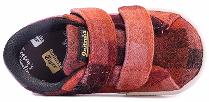 婴童 Onitsuka Tiger LawnShip TS 魔術貼 輕便舒適 低筒板鞋 紅色 Shop 婴童 Onitsuka Tiger LawnShip TS 魔術貼 輕便舒適 低筒板鞋 紅色