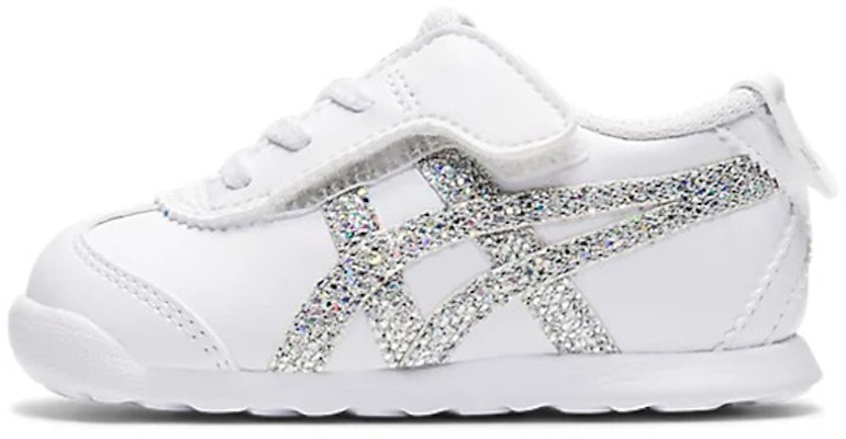 (Toddler) Onitsuka Tiger MEXICO 66 'White Silver Glitter' 1184A173-101 Buy (Toddler) Onitsuka Tiger MEXICO 66 'White Silver Glitter' 1184A173-101