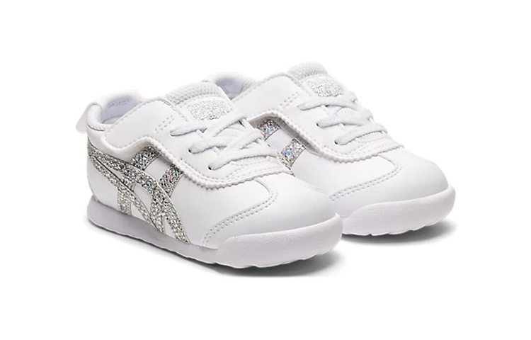 Lookbook 嬰兒 Onitsuka Tiger鬼塚虎 MEXICO 66 舒適 耐磨 低筒 運動休閒鞋 白銀色