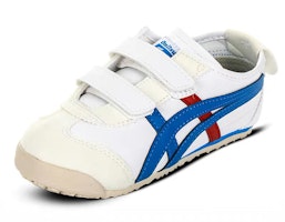 嬰兒 Onitsuka Tiger鬼塚虎 MEXICO 66 鬼冢虎 魔術貼 減震防滑 低筒 運動休閒鞋 藍白 Lookbook 嬰兒 Onitsuka Tiger鬼塚虎 MEXICO 66 鬼冢虎 魔術貼 減震防滑 低筒 運動休閒鞋 藍白