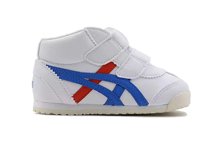 Order 嬰童 Onitsuka Tiger MEXICO Mid Runner TS 減震防滑 中筒運動休閒鞋 藍白